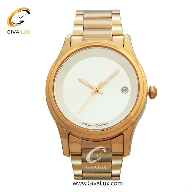 ساعت مچی اورجینال زنانه LdA رزگلد | رزگلد| سفید| کد رفرنس 2394